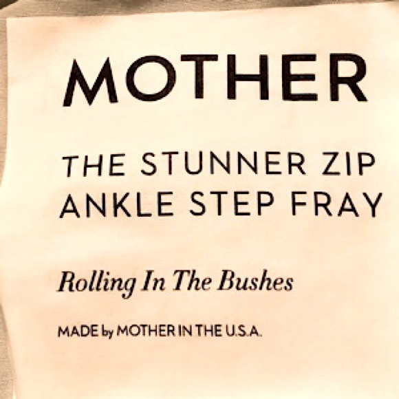 “NEW” MOTHER The Stunner Zip Ankle Fray Jean - Picture 9 of 11